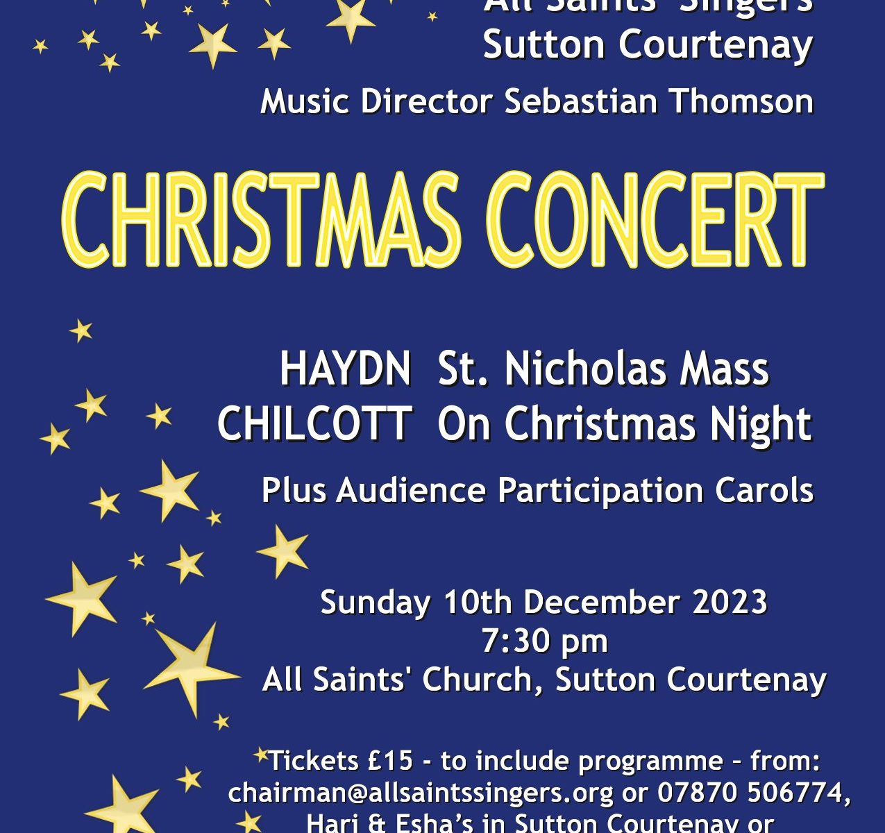 All Saints' Singers Christmas Concert 2023