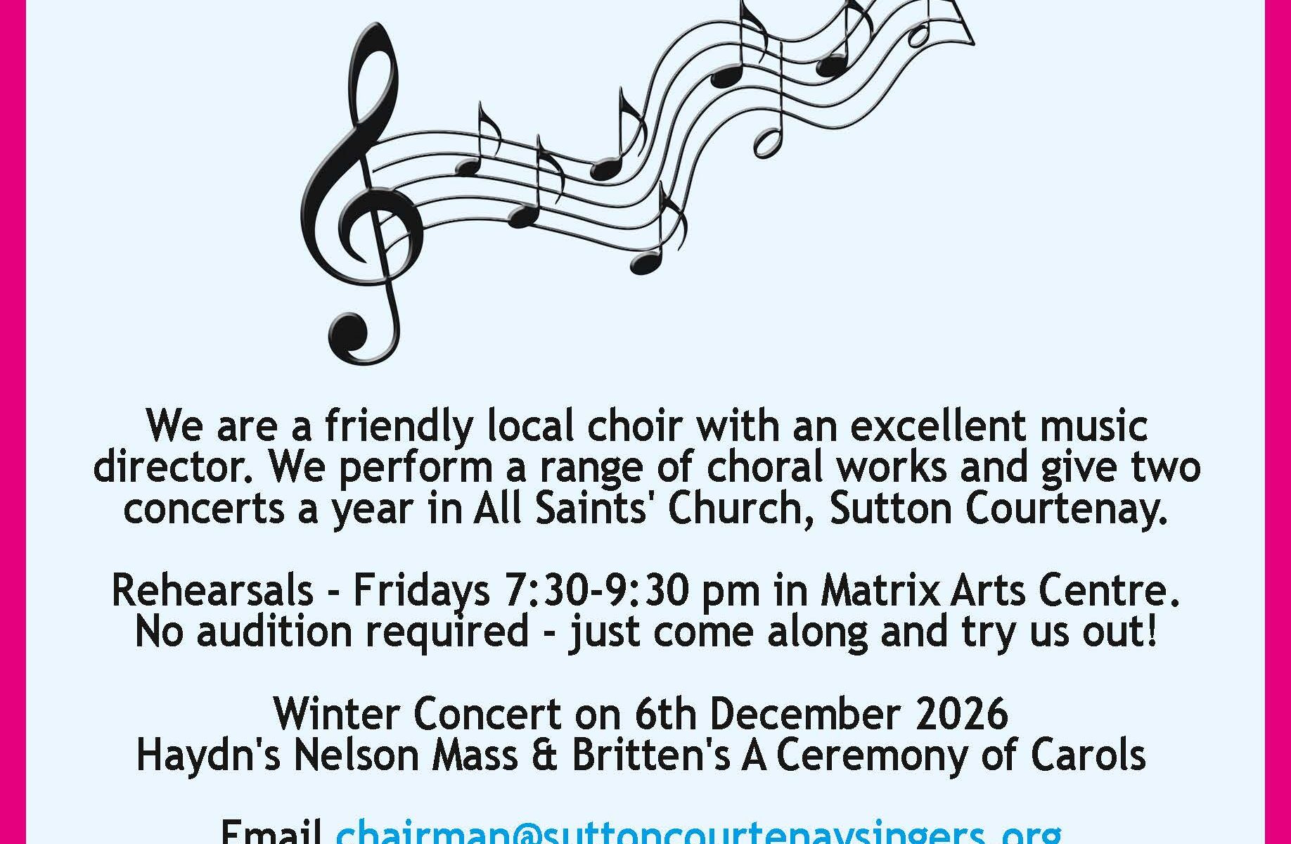 Calling all singers!